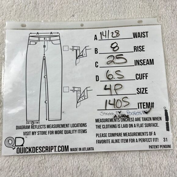 Simply Vera Vera Wang Capri Jeans Womens Size 4P Black Denim Button Fly Mid Rise - Picture 3 of 10